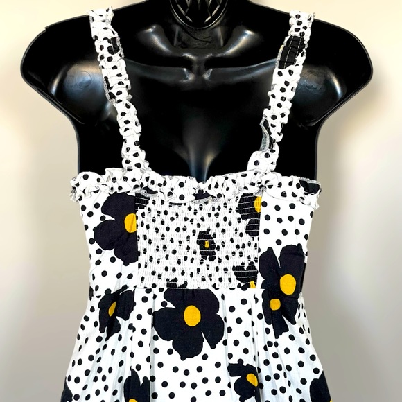 Urban Outfitters Polka Dot Floral Maxi Dress with Smocked Back - Size XS - Picture 5 of 14